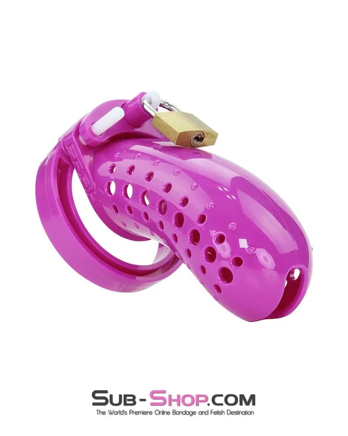 Male Sex Toys Aria 1603AR The Stockade Purple Cage Male Chastity Device MEGA Deal