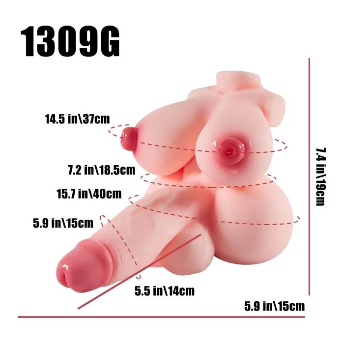 Male Sex Toys MRL P83287LB BBW Hentai Shemale Femboy Best Mini Male Sex Doll Torso MRL
