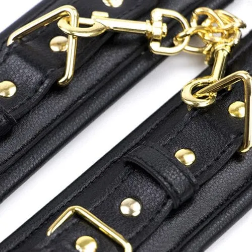 Moonwell Couples 7924M Gold Standard Thick Padded Wrist Bondage Cuffs