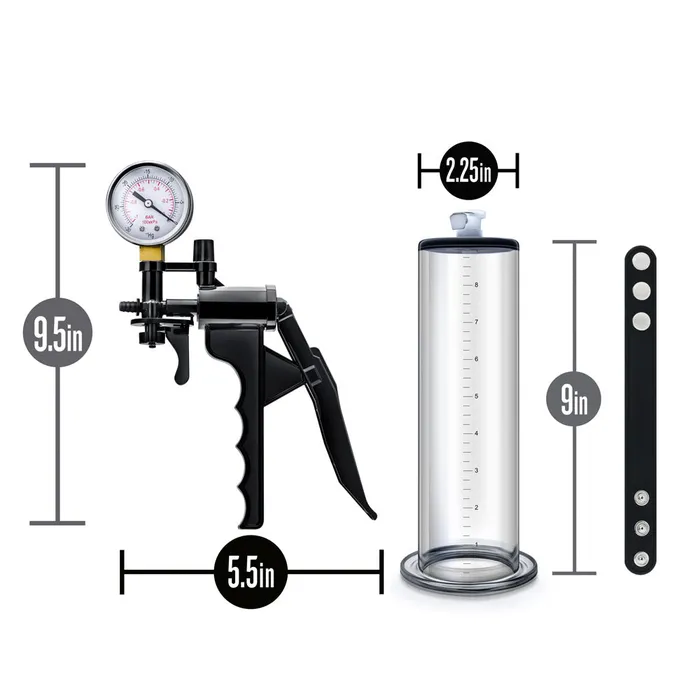 Performance VX8 Premium Penis Pump Blush Novelties Male Sex Toys